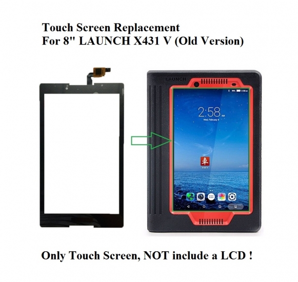 Touch Screen Digitizer Replacement for old 8inch LAUNCH X431 V - Click Image to Close